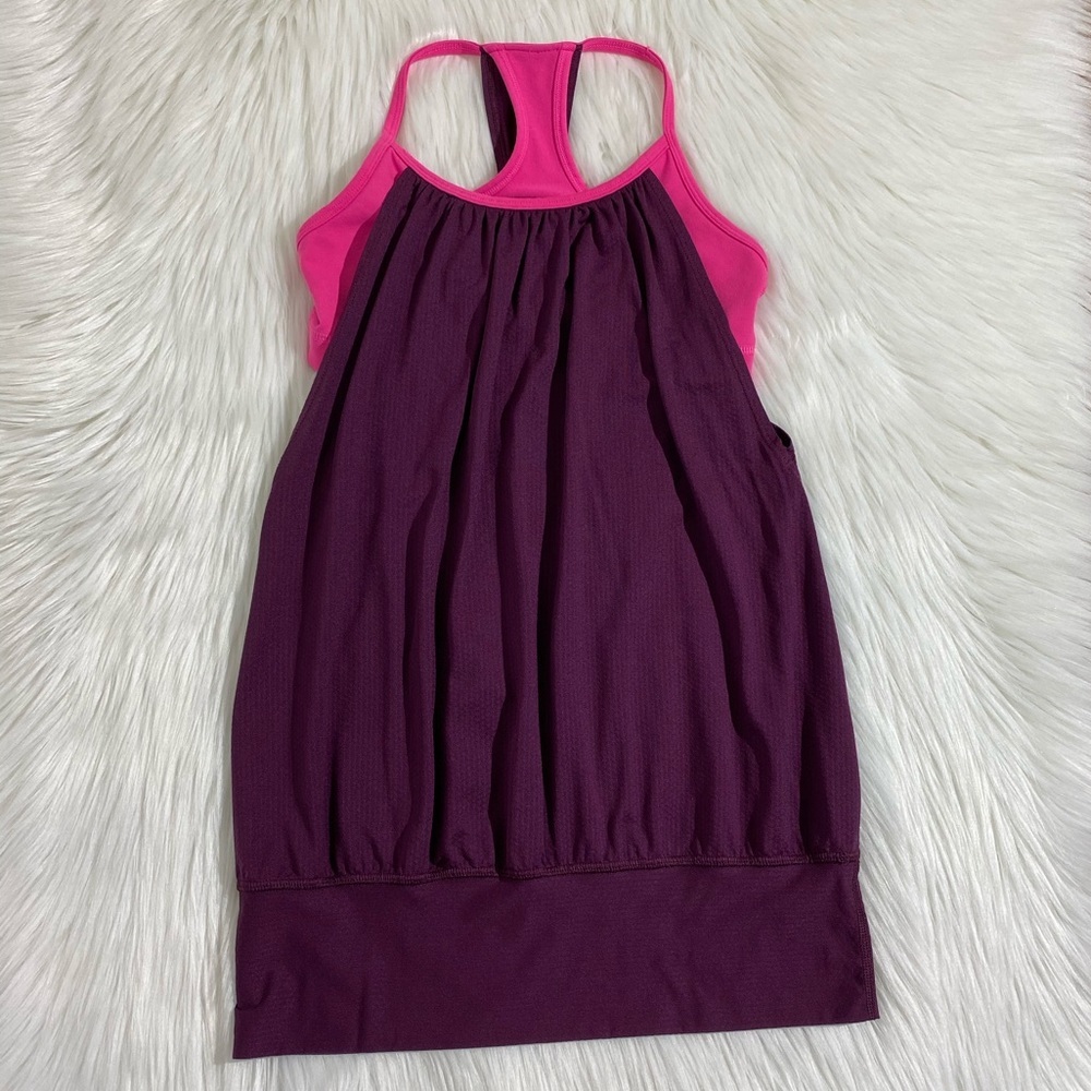 Lululemon No Limits Tank Burgundy/Pink Size 4.